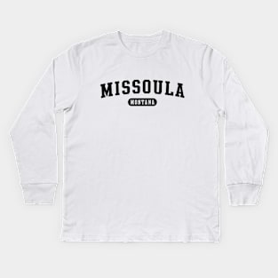 Missoula, MT Kids Long Sleeve T-Shirt